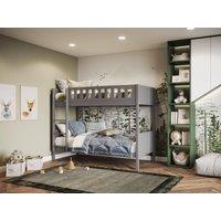 Flair Bea Bunk Bed in Grey | Size: Single