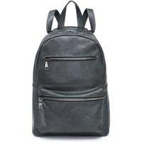 JFY Women's 2 Zipped Front Pockets Backpack in Grey