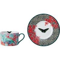 Mikasa Sarah Arnett Porcelain Cup & Saucer Set, 250ml in White