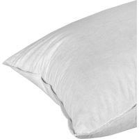 Homescapes Duck Feather Euro Continental Pillow Pair - 40cm x 80cm (16x32) in White | Size: 40 cm x 80 cm