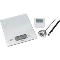 Taylor 3-Piece Kitchen Measuring Tools Set in Gift Box in Silver
