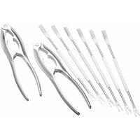 KitchenCraft Seafood Dining Set in Silver