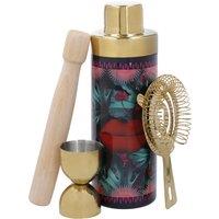Mikasa Sarah Arnett Cocktail Shaker Set, 4 Pieces in Black