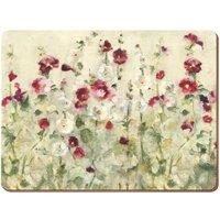Creative Tops Wild Field Poppies Pack Of 4 Premium Place mats in White