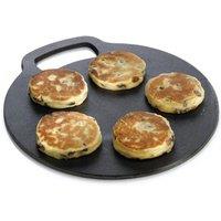 KitchenCraft Cast Iron 27cm Black Steel Baking Stone