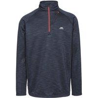Trespass Men's Collins Half Zip Fleece Top in Navy | Size: Large