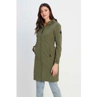 TOG24 Women's 'Marina' Long Water Resistant Softshell Jacket in Khaki | Size: 20