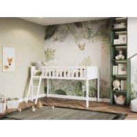 Flair Bea Shorty Mid Sleeper Cabin Bed in White | Size: Junior