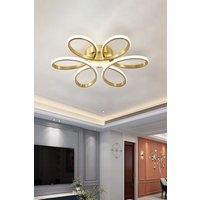93W Modern Acrylic Petal LED Semi Ceiling Light-74cm