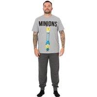 Minions Men's Short Sleeve Short Leg Pyjama Set | Black | Official | Size: Small