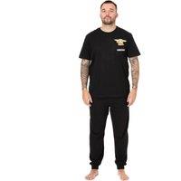 Star Wars Men's Short Sleeve Long Leg Pyjama Set | Black | Official | Size: Small