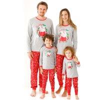 Peppa Pig Men's Daddy Pig Long Sleeve Long Leg Pyjama Set | Red | Size: Medium