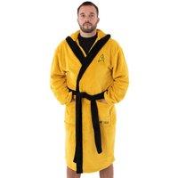 Star Trek Men's Hooded Bathrobe | Yellow | Official Merch | Size: Small