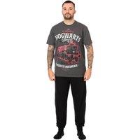 Harry Potter Men's Short Sleeve Long Leg Pyjama Set | Grey | Size: Small