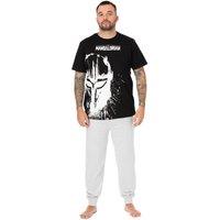 Star Wars Men's Short Sleeve Long Leg Pyjama Set | Black | Official | Size: Small