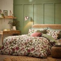Wylder Nature Wallflower Slub Cotton Floral Duvet Cover Set in Natural | Size: Single