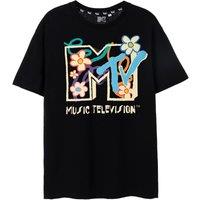 MTV Short Sleeved T-Shirt | Black | Official Merch | Size: 3XL