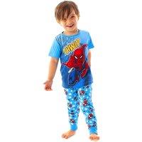 Marvel Short Sleeve Long Leg Pyjama Set | Blue | Official Merch | Size: 2-3 Years