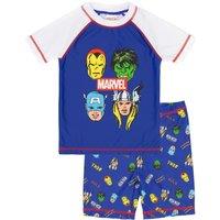 Marvel Boy's 2 Piece Swim Set | Blue | Official Merch | Size: 4-5 Years