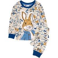 Peter Rabbit Boy's Long Sleeve Long Leg Pyjama Set | Boys Blue | Official | Size: 2-3 Years