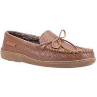 Hush Puppies Men's 'Ace' Leather Slippers in Tan | Size: 11