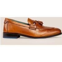 Oswin Hyde Men's Emmet Leather Tassel Loafer in Tan | Size: 12