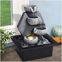 Resin Feature Tabletop Water Fountain with LED Light
