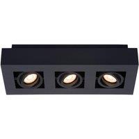 Lucide 'XIRAX' Dimmable Stylish Rotatable Indoor Ceiling Spotlight GU10 in Black
