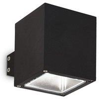 Netlighting Snif Square 1 Light Outdoor Up Down Wall Light Black Putty IP44 G9