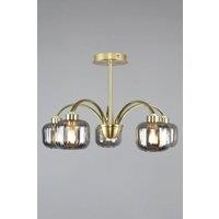 BHS Lighting Lyna Flush Ceiling Light in Gold