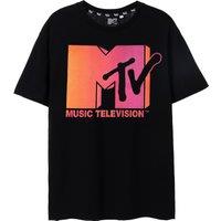 MTV Short Sleeved T-Shirt | Black | Official Merch | Size: Large