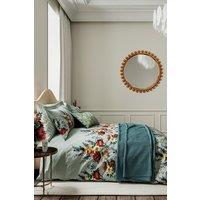 V & A 'Botanical Harmony' Cotton Duvet Cover Set in Teal | Size: Double