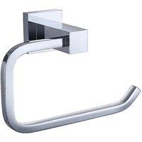 Nes Home Rio Square Toilet Roll Holder Chrome in Silver