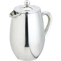 La Cafetiere La Stainless Steel Double Walled Insulated Cafetiere, Three Cup, Gift Boxed in Silver