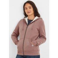 TOG24 Women's 'Finch' Sherpa Lined Hoody in Pale Pink | Size: 22