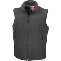 Result Men's Softshell Body Warmer in Black | Size: Medium