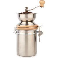 La Cafetiere Traditional Hand-Operated Coffee Mill in Silver