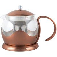 La Cafetiere Le Teapot Glass Loose Leaf Teapot with Infuser in Copper