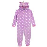 Harry Bear Girl's Unicorn Onesie Fleece All In One in Purple | Size: 10-11 Years