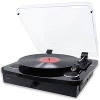 Denver Record Player With Stereo Speakers - Bluetooth - USB & SD Recording - AUX IN & RCA Out in Black