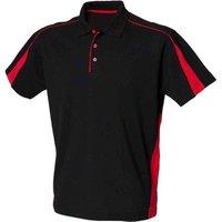 Finden & Hales Men's Club Pique Polo Shirt in Black | Size: 3XL