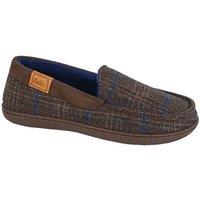 Zedzzz Men's Neville Slippers in Brown | Size: 11