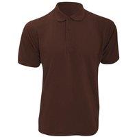 Kustom Kit Men's Klassic Superwash Short Sleeve Polo Shirt in Chocolate | Size: Large