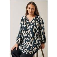 Evans Women's Long Sleeve Blouse in Blue | Size: 16