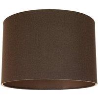 Happy Homewares Contemporary & Elegant Textured Linen Fabric Lamp Shade in Chocolate | Size: 12 inches