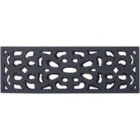 Nicoman Victorian Style Outdoor Door Mat - Heavy Duty Non-Slip Entrance Mat in Grey | Size: 60 cm x 90 cm
