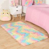 Fluffy Rug Anti-Slip Plain Shaggy Floor Mat