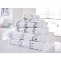 Rapport Home Spa 100% Cotton Super Soft & Absorbent 6 Piece Towel Bale in White
