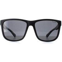 Polaroid Men's Square Matte Black Grey Polarized PLD 2155/S