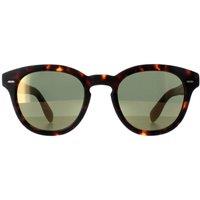 Oliver Peoples Men's Round Semi Matte Sable Tortoise G-15 Goldtone Cary Grant OV5413SU in Brown